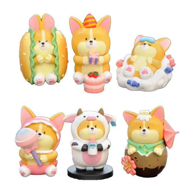 uds figura de dibujos animados juguete exquisito lindo dulce regalo duradero niños modelo juguetes conjunto para el hogar del coche