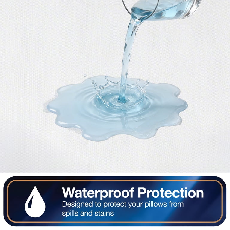 All-In-One Pillow Protector, 2-Pack, Standard/Queen, Waterproof photo 4