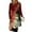 Army Green, variant on Women's Fashion Casual Dress with Pockets, Decorative Buttons, Christmas Prints, Round Neck and Long Sleeves for Practical Holiday Wear,Beige,L