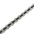 thumbnail image 4 of Oxford Ivy  Mens Stainless Steel and Black Rubber Link Bracelet 8 1/2 inches, 4 of 5