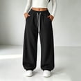 thumbnail image 5 of Miqool Girls Baggy Sweatpants Elastic Waist Drawstring Loose Fit Casual Fleece Jogger Sweat Pants with Pockets, 5 of 9