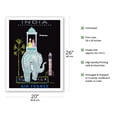 thumbnail image 2 of India - Eastern Epicurean - Indian Elephant with Howdah (Carriage) - France - Vintage Airline Travel Poster by Bernard Villemot c.1956 - Fine Art Matte Paper Print (Unframed) 20x26in, 2 of 4