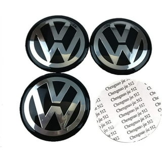 4pcs 56.5mm Audi Wheel Center Hub Stickers Covers Black