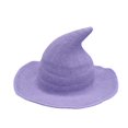 thumbnail image 5 of GDREDA Summer Hat Foldable Knit Pointed Witch Hat For Choice Witch Accessory，Purple, 5 of 5