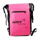 thumbnail image 3 of Mochila ligera de PVC de 25 litros resistente al agua para senderismo y rafting. Rosa, 3 of 9