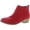 Red, variant on Journee Collection Womens Ramsey Block Heel Ankle Boots Black 10 Medium (B,M)