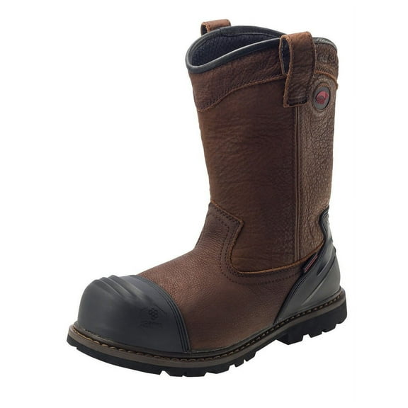 Avenger Hammer Wellington Series - Men's Boots - Carbon Nano-Fiber Toe - IC|EH|SR|PR - Brown/Black - Size: 11XW