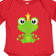 thumbnail image 4 of Inktastic Cute Frog, Green Frog, Frog Prince, Crown Boys or Girls Long Sleeve Baby Bodysuit, 4 of 5