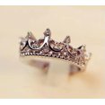 thumbnail image 5 of EOEMY 925 Silver Crown Cubic Zirconia Ring Women Wedding Rings Jewelry Gifts Size 6-10-#2-7, 5 of 7