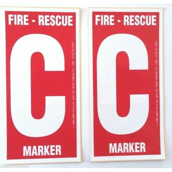 2 Pack Child Finder Decals for Windows Alert Fireman of Child Inside