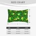 thumbnail image 4 of Sikiie leaves and glasses of bee Print Plush Pillow Cover, Wrinkle-proof and Stain-resistant Pillow Protector without Pillow Core, Home Decoration-14"x20", 4 of 6