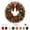 Wreath, variant on Christmas Pearl Art DIY Diamond Painting Hanging Suncatcher Ornament, Acrylic Rhinestone Gem Craft Pendant for Window, Wall, Door and Holiday Decor
