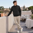 thumbnail image 2 of AZoiNM Men's Stand Collar Zip Jacket Loose Fit Lightweight Casual Long Sleeve Spring Fall, 2 of 15