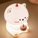 thumbnail image 2 of Bear Lights for Bedroom, Gifts for the Rechargeable Touch Lamp is 3 Levels Brightness, Food Grade Silicone Squishy Lamp, 2 of 5