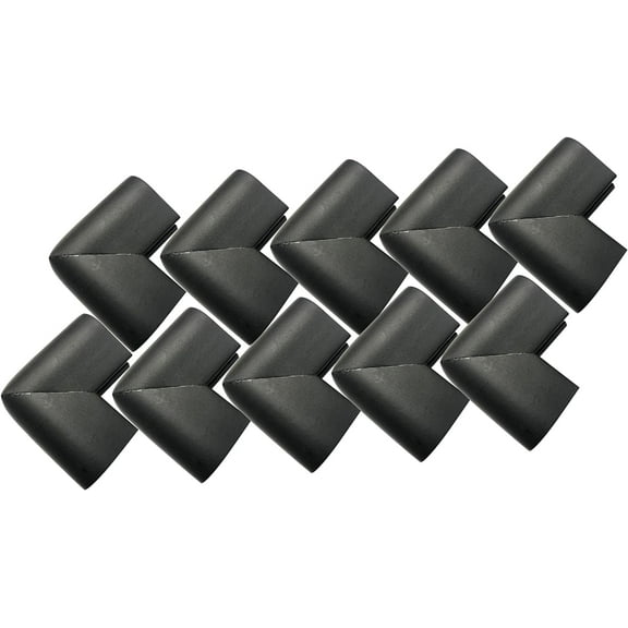 12 Pcs Home Furniture U Shape Corner Guard for Baby Child Infant Kids Safety Table Desk Corner Foam Bumps Cushion Protector,Black