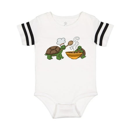 

Inktastic Cute Turtle Chefs Making Soup Gift Baby Boy or Baby Girl Bodysuit