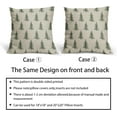 thumbnail image 6 of Christmas Tree Pillow Covers 18x18 Set of 2 Red Xmas Rustic Style Winter Print Decorative Outdoor Pillowcases Farmhouse Vintage Holiday Decorations Throw Cushion Case Decor for Couch Sofa Bed, 6 of 6