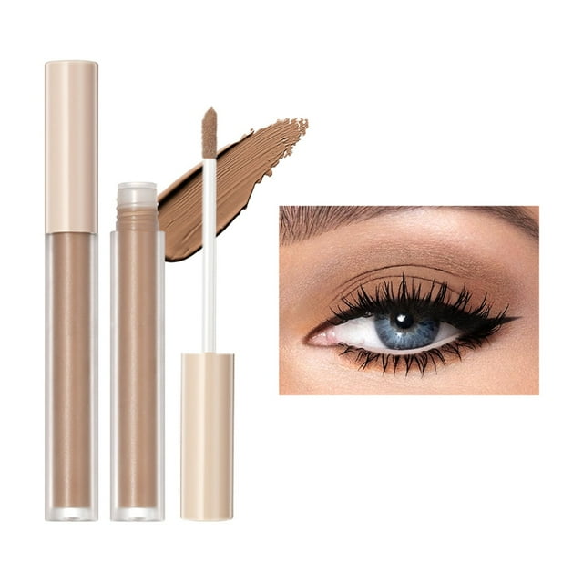 Liquid Eye Shadow Mist Mattes Liquid Eye Shadow Monochrome Velvet Natural Contouring Eye And Cheek Earth Color Liquid Eye Shadow 2Ml, Makeup Eye Shadow