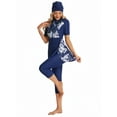 thumbnail image 4 of KXCFCYS Maillot de Bain Modeste à Manches Courtes Burkini Islamique Hijab pour Femmes, 4 of 7