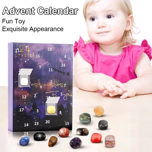 Calendario De Adviento Calendario de cuenta regresiva 2023, cristales, decoración del hogar, juguetes interactivos para niños y niñas