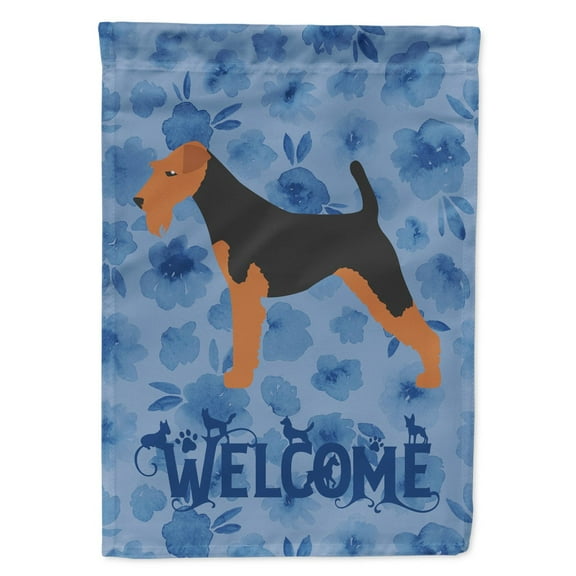 Welsh Terrier Welcome Garden Flag