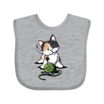 Inktastic Calico Kitten For Darks Boys or Girls Baby Bib