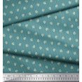 thumbnail image 3 of Soimoi Moss Georgette Fabric Stripe & Floral Shirting Decor Fabric Printed Yard 42 Inch Wide, 3 of 3