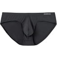 thumbnail image 2 of TANBOM Men's Bulge Enhancing Briefs Mesh Nylon Underwear Black M 1-Pack, 2 of 6