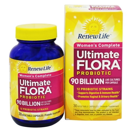 Renew Life - Ultimate Flora Women's Complete Probiotic 90 Billion - 30 (Best Probiotic For Women)