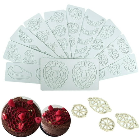 

Hesroicy Fondant Mold Non-stick Easy-Demoulding Soft Texture Heat-resistant Food Grade DIY Making Reusable Pineapple Fruit Chips Silicone Fondant Lace Mold Kitchen Supplies
