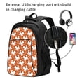thumbnail image 2 of Honeii Christmas Snowflake Dog for Travel Laptop Backpack, Business Laptops Backpack with USB Charging Port, College High School Computer Bag for Men Women, 2 of 7