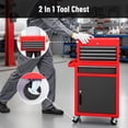 thumbnail image 6 of ENYOPRO 20.5 " Rolling Tool Chest, Tool Storage Cabinet w/ Sliding Metal 5-Drawer, Removable Toolbox Organizer for Workshop, Garage, Red, 6 of 8