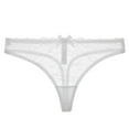 thumbnail image 3 of Varsbaby Women's Demi Cup Bra Thongs Garters Stocking Lingerie Set, 3 of 4