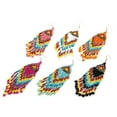 thumbnail image 4 of Ayyufe Bohemian Women Party Multicolor Beads Drop Dangle Statement Earrings, 4 of 7