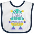 thumbnail image 3 of Inktastic Robot Science Tech Engineering Math Boys or Girls Baby Bib, 3 of 4