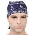 thumbnail image 3 of 4x Durag Skull Cap Sunnimix Pañuelo Para La Cabeza Con Pérdida De Cabello Pañuelo Musulmán Turbante Negro Azul, 3 of 8
