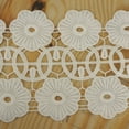 thumbnail image 4 of Efavormart Daisy Wheel Crocheted Heavy Lace Ribbon Trim 4.3" x 5yards - White, 4 of 4