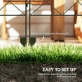 thumbnail image 3 of Outsunny Garden Fence, 4 Pack Metal Fence Panels, 11.4' Decorative Yard Border Edging, Landscape, 43" H, Flourishes, 3 of 9