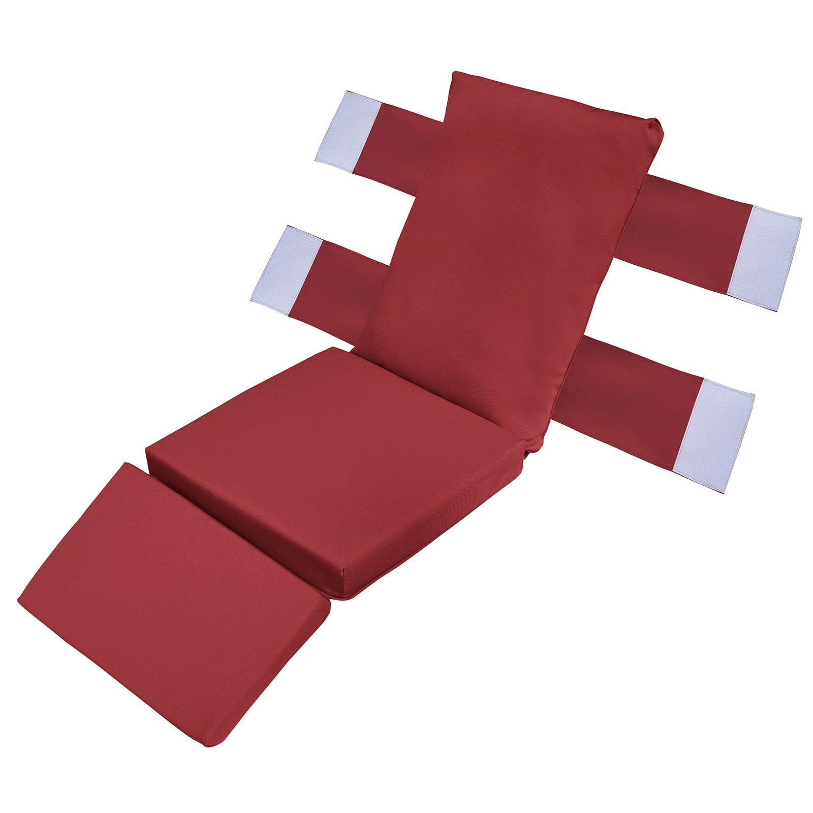 JP Outdoor Recliner Cushion Replacement for Indoor or Outdoor Lounge Chair, Red