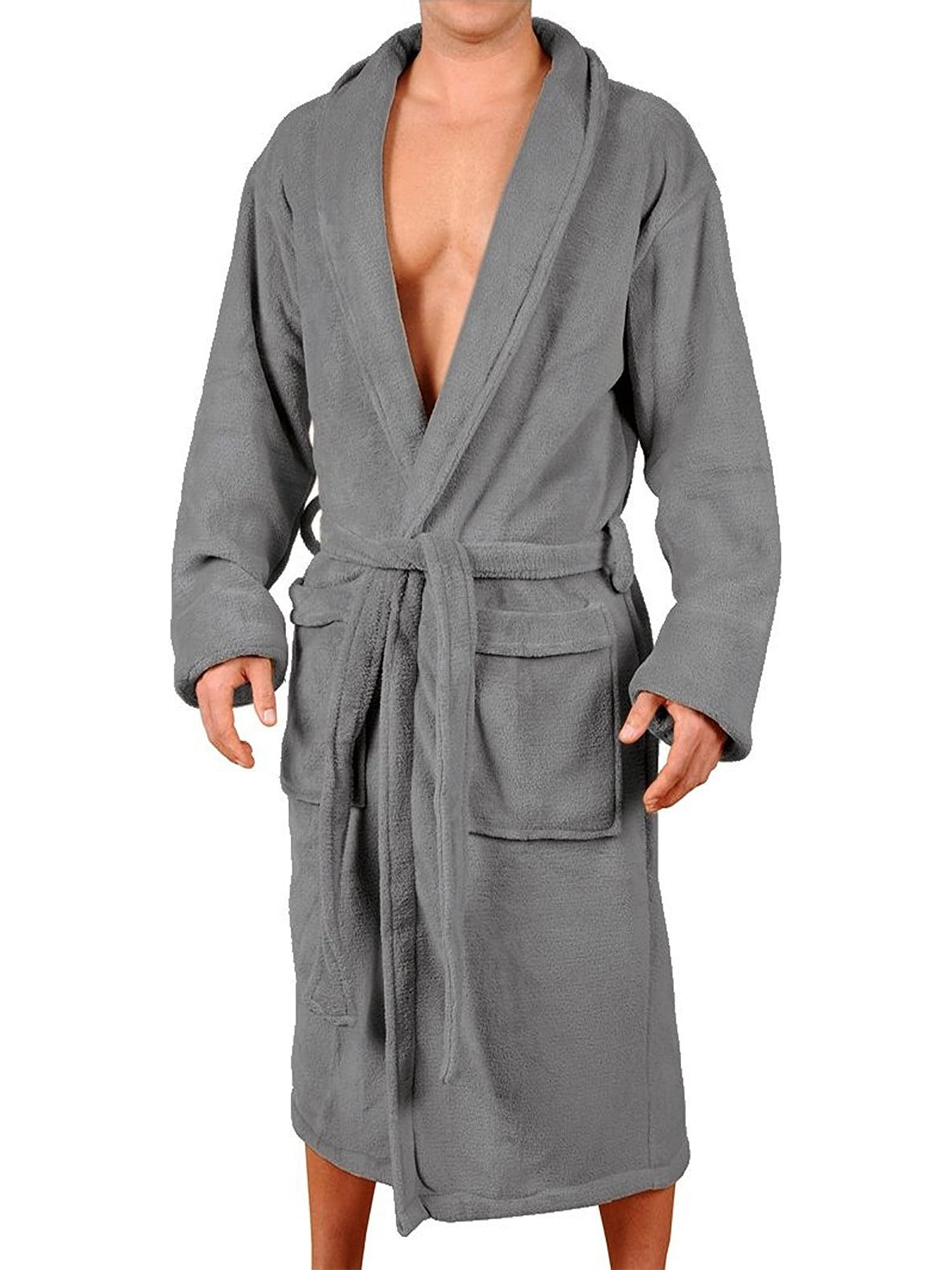 Wanted Men's Micro Fleece Bathrobe