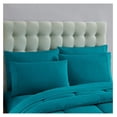 thumbnail image 5 of 5 Piece Comforter Set Bag Solid Color All Season Soft Down Alternative Blanket & Luxurious Microfiber Bed Sheets, Teal,, 5 of 7