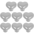 thumbnail image 2 of 8pcs Cabinet Knob Heart Shaped Drawer Wardrobe Pull Ceramic Dresser Pull Furniture Handle, 2 of 3