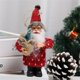 thumbnail image 1 of Muñeco de Papá Noel de pie con trineo de esquí, colgante para árbol de Navidad, figuritas de peluche, adorno para fiesta de Navidad, suministros de decoración, 1 of 5