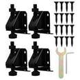thumbnail image 1 of CATIEBYE 1 Set Adjustable Desk Legs Adjustable Height Steel Black Enhances Usability for Home Office, 1 of 7
