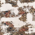 thumbnail image 1 of Ahgly Company Machine Washable Indoor Square Abstract Brown Area Rugs, 7' Square, 1 of 7