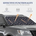 thumbnail image 4 of Sikiie USA Print Foldable Car Windshield Sun Visor, Car Window Sunshade Suitable for Sedan, SUV and Truck Car Accessories-Medium, 4 of 6