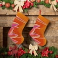 thumbnail image 6 of Lsque Orange Flower Psychedelic Pattern 18 Inch Christmas Stockings, Festive Holiday Stocking for Christmas Decorations Holiday Decor, 6 of 8