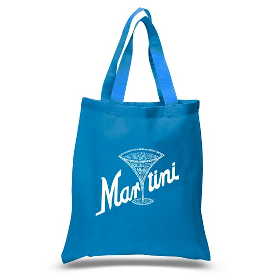 LA Pop Art Small Word Art Tote Bag - Martini