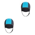 thumbnail image 1 of Yuarrent Dive Hood Snorkeling Hat Head Protection Sports Ear  Water negro y azul 2piezas, 1 of 1