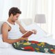 thumbnail image 5 of Fotbe Cute Animal Forest Pantalones de Pijama para Hombre, Pantalones de Dormir, Pantalones de Casa con Cintura Ajustable y Bolsillos-X-Large, 5 of 6
